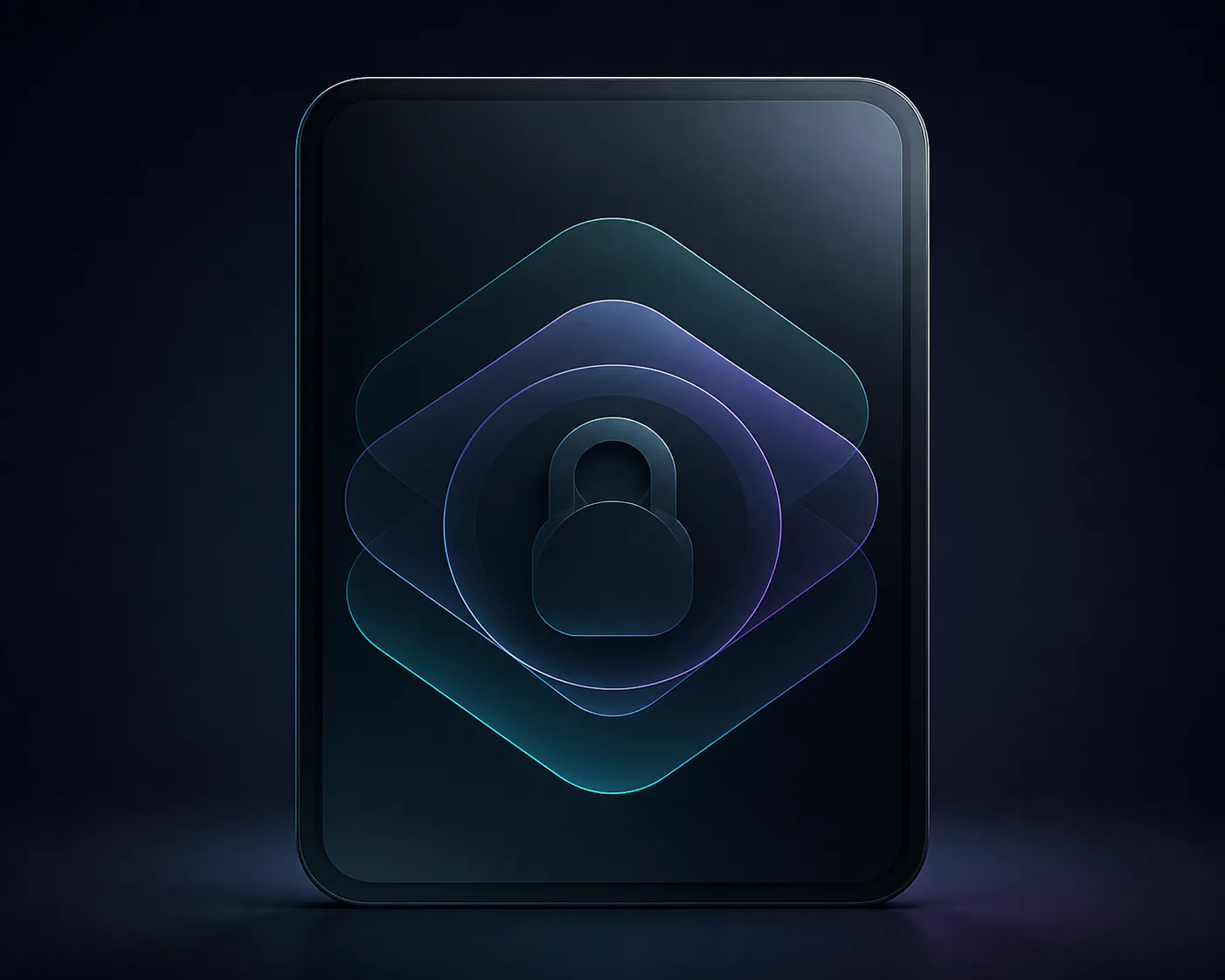SafeVoice abstract AI concept render