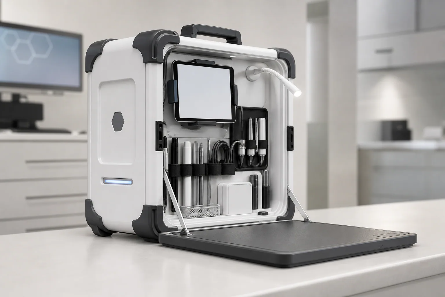 Clinic-in-a-Case AI concept render