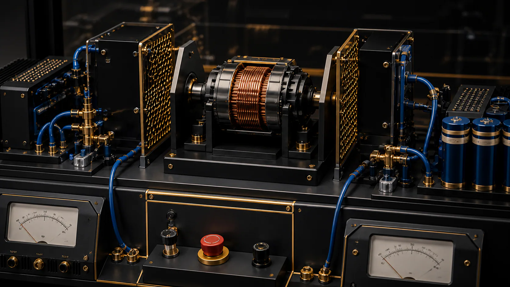 PMO Exergy Core copper inductive element and routing detail concept