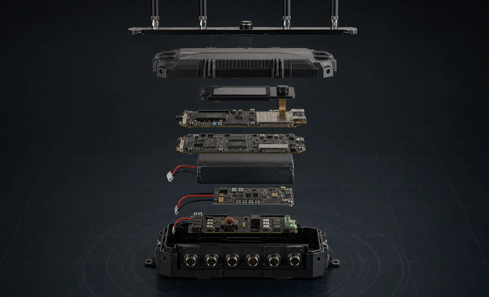 Exploded HALO MESH node architecture