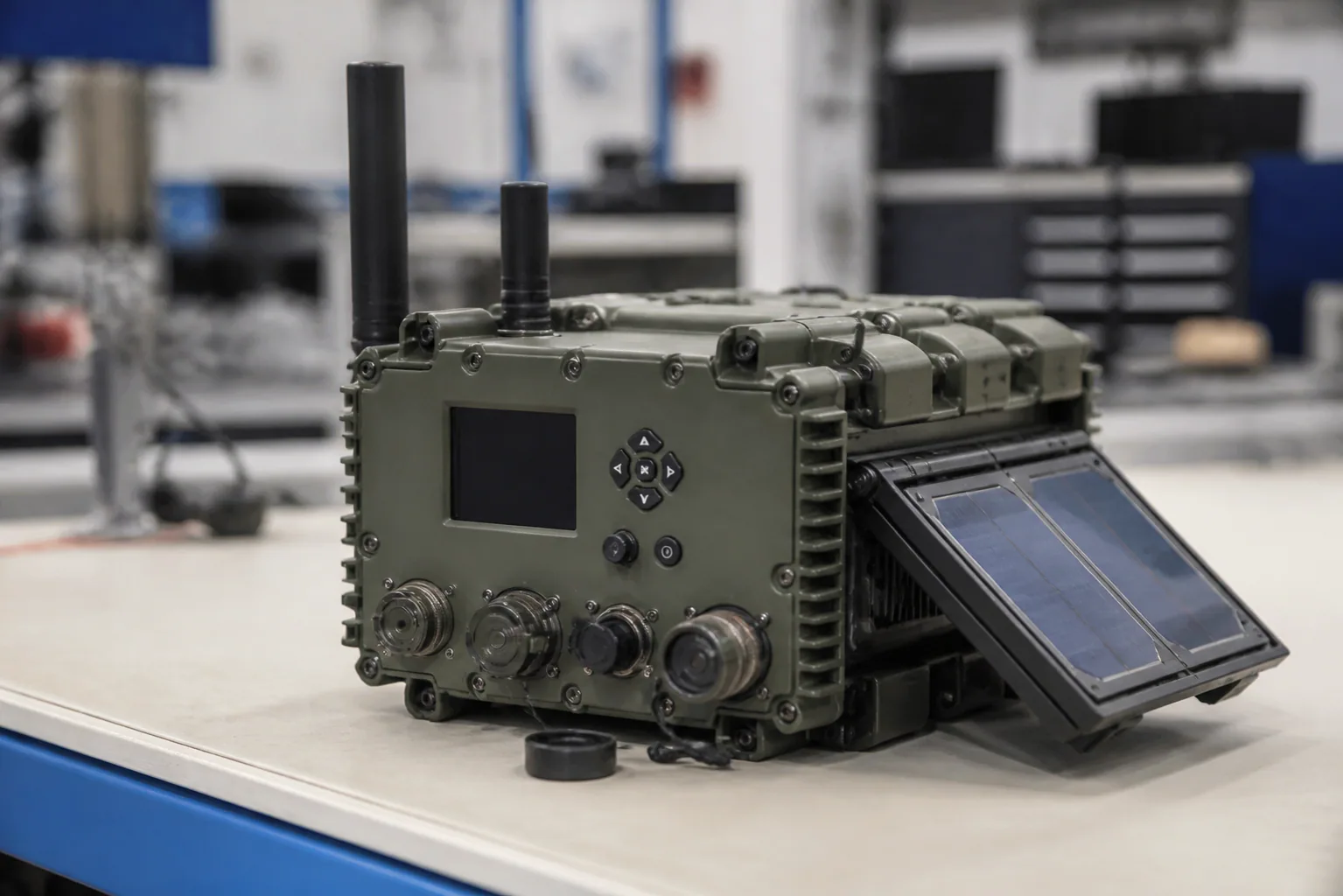Close view of a HALO MESH field node