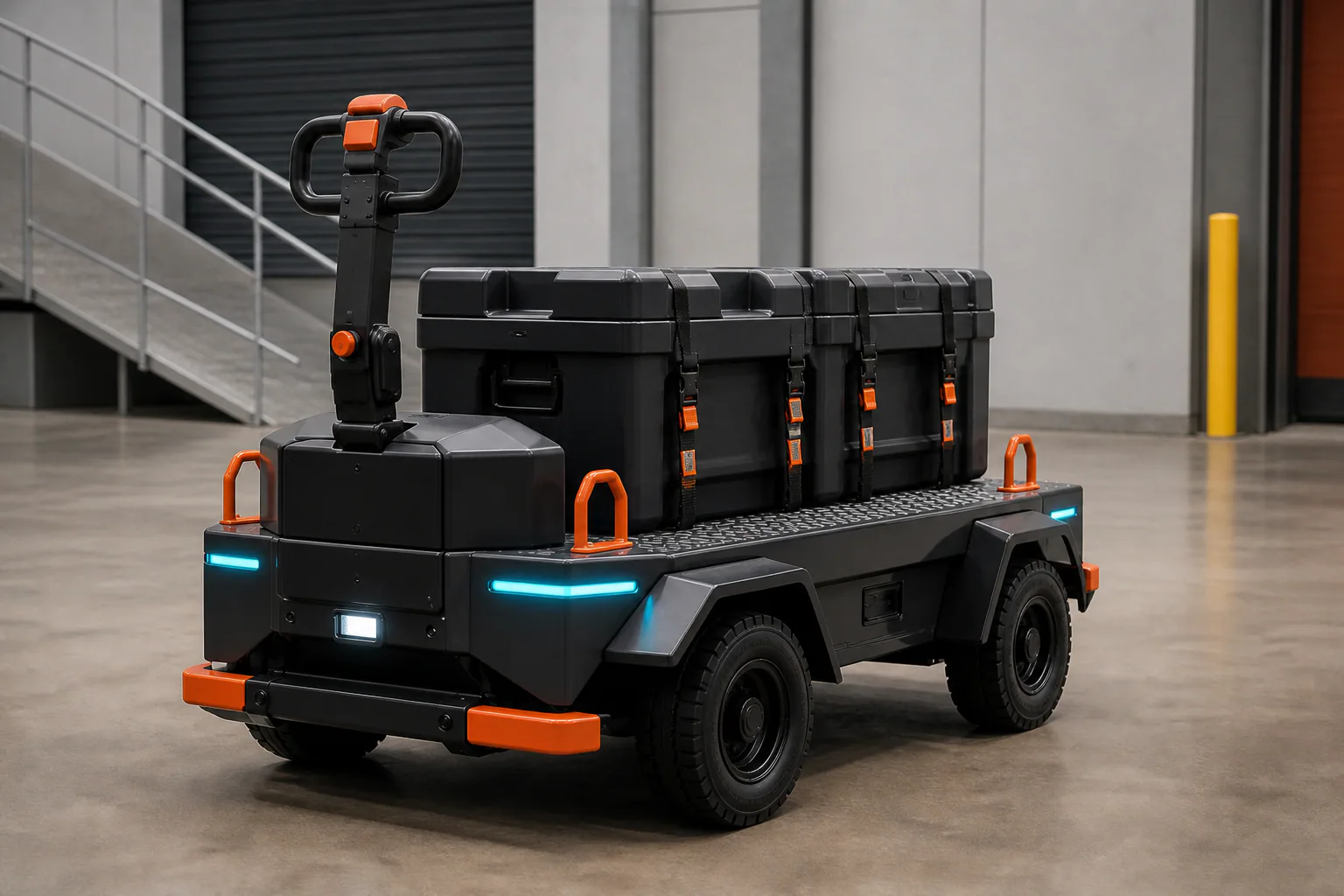 LIFT Relief Cart rear three-quarter service view concept